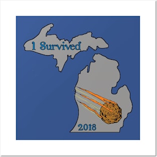 Michigan Meteor 2018 Posters and Art